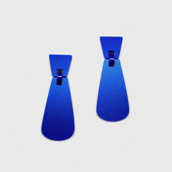 Boucles d’oreilles acrylique irisé translucide • puces argent 925 • design moderne • cadeau femme