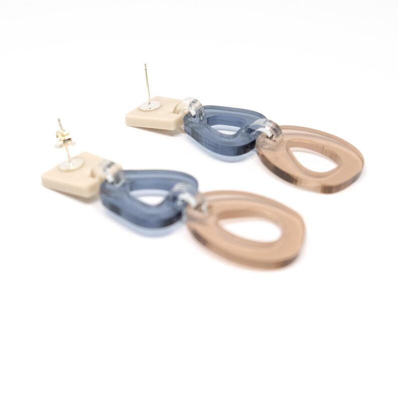 Boucles D'oreilles Pendantes En Acrylique Motif Noël