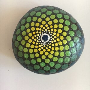 Hand-painted Mandala Stone