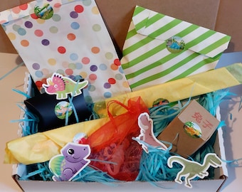 Dinosaur Surprise Gift Box: Handmade Activity Hamper for Kids