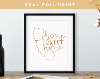 Personalized Home Sweet Home Sign, Home Sweet Home Print