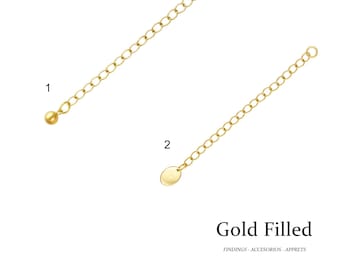 Gold Filled - Extension Chain 5cm : 1, 10 or 100