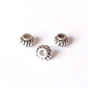 6x4.5mm - 10 or 100 Tibetan Style Bead Spacers