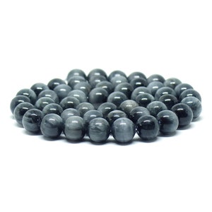 Hawk&#39;s Eye grade AA - 6/8/10mm - 10 or 100 beads of your choice - Semi-Precious Gemstone Beads