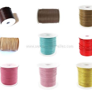 1mm Leather Cord - 1/10/100m - Choice the Color
