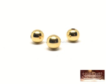 Gold Filled - 2,3,4,6,8 or 10mm Beads : 10 or 100