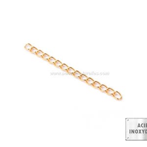 Stainless steel - Extender Chain - 10 or 100 Stainless Steel Extender Chain Golden