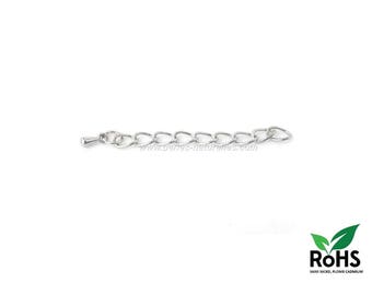 Extension Chain - 10/100/500 - Closed link, Sliver Tone