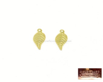 Gold Filled 14K - Feuille 15mm - 2 ou 10 au choix