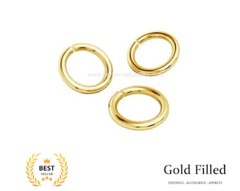 Gold Filled - 2.5/3/4/5/6/8/10/12mm of your choice: 10 or 100 - Gold Rings