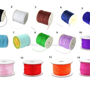0.5mm - Choose Color - 10m or 25m Nylon Thread