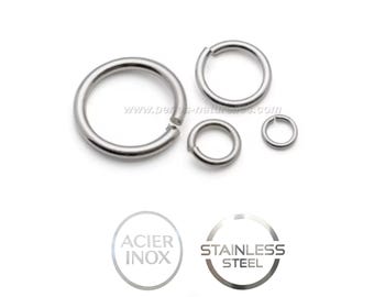 Stainless steel -  4/6/8/10mm - 10/100/1000 Stainless Steel Rings