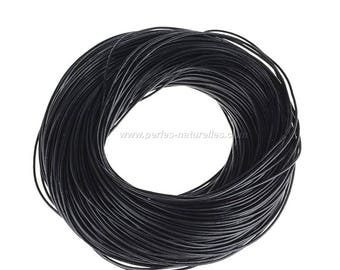 Black Leather Cord - 1mm, 2mm or 3mm - 1/10/50/100m