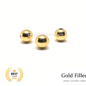 Gold Filled - 3mm or 4mm Beads : 10, 100 or 1000