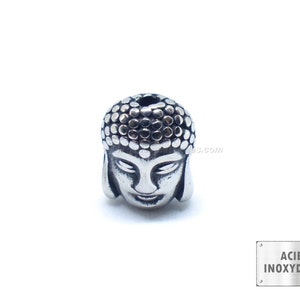 Stainless steel - Bouddha Bead 11x9mm - 1 or 10 image 2