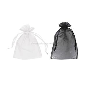 Organza - 7x9cm - Noir ou Blanc
