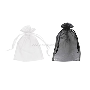 Organza - 13x16cm - Black or White