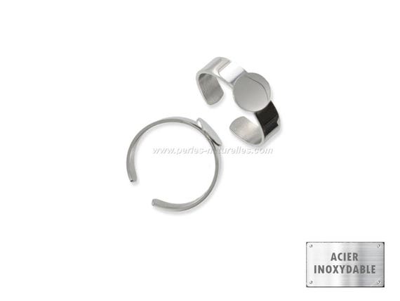 Quiges Bague de Base en Acier Inoxydable 6mm Hauteur pour la Collection dAnneaux Empilables