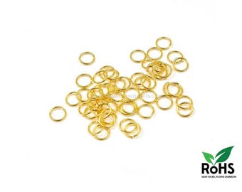 Golden - 4/6/10mm - 100 or 1000 Open Rings