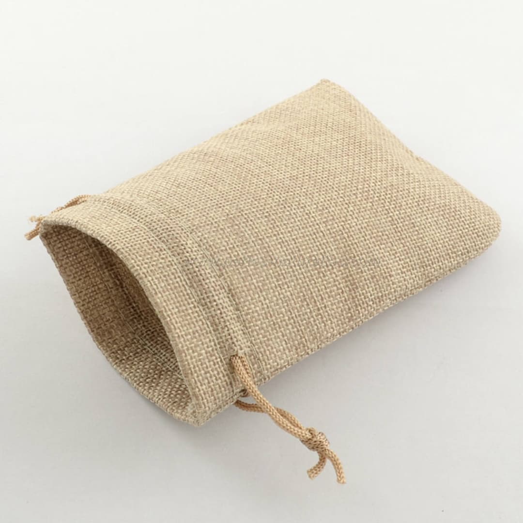 30 Pezzi Sacchetti Juta Bomboniere Con Coulisse 10x14 Cm,Sacchetti Regalo Di Juta Con 30 - 8