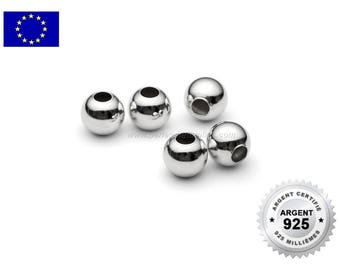 Plata 925 - 2/3/4/5/6/8/10mm - 10 o 100 Cuentas de Plata