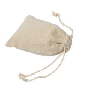 Linen Pouches 2 Sizes 10 or 100 of your choice 9x11cm or 11x14cm image 1