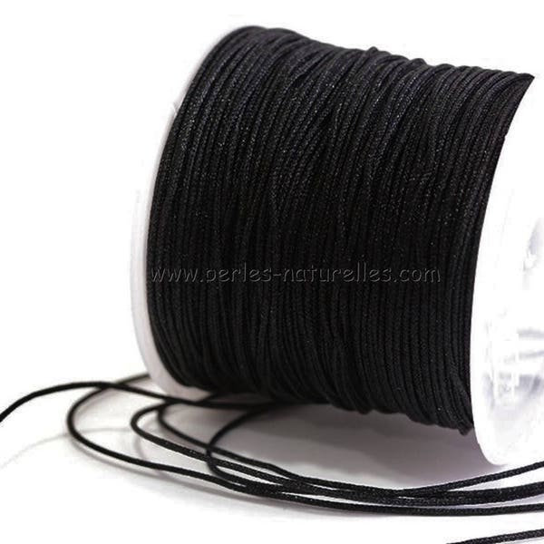 10m Fil Nylon Tressé Noir - 0.5/0.8/1/1.5mm - Tarif Dégressif