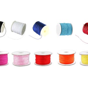 1mm - Choose Color - 1m or 10m Nylon Thread