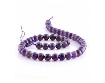 Amethyst Beads - 6/8/10mm - 10, 100 or 1000 Beads