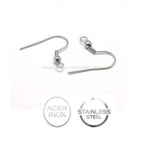 Edelstahl – 10/100/1000 Ohrhaken – 20 mm Edelstahl-Ohrringhaken