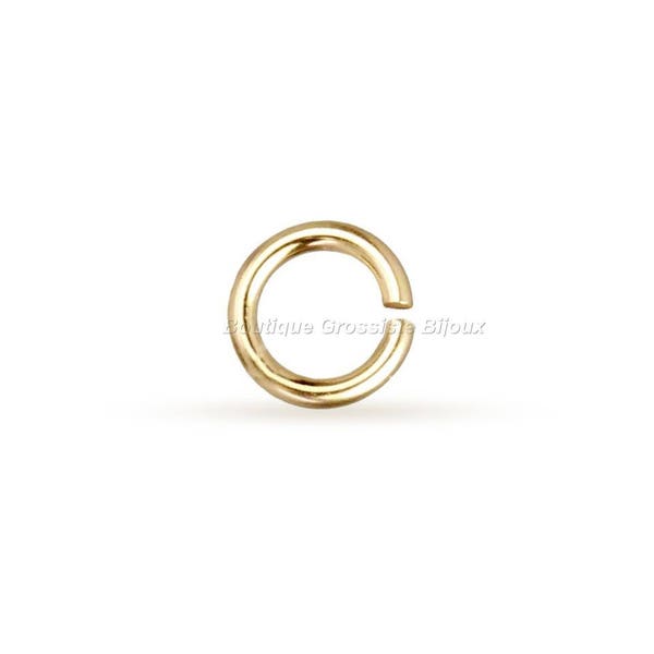 Gold Filled - 2.5/3/4/5/6/8mm - 50, 100 ou 1000 Anneaux Ouverts Gold Filled 14K