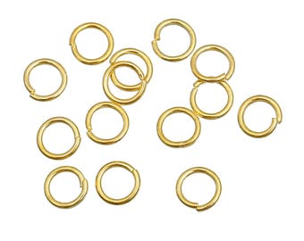 18K Gold - 4/6/8mm - 100 or 1000 18K Gold Open Rings