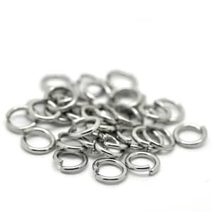 Stainless Steel - 4/6/8/10mm - 100, 1000 or 10000 Open Jumprings Stainless Steel