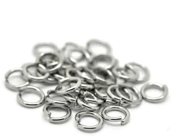 Stainless Steel - 4/6/8/10mm - 100, 1000 or 10000 Open Jumprings Stainless Steel