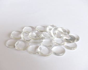 500 glass cabochons: 10mm, 12mm, 14mm, 16mm, 18mm, 20mm, 25mm, 30mm