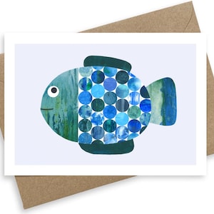 Kids Birthday, Birthday Card, Birthday Ideas, Fish Card, Gift Ideas, Greetings Card, Fish Birthday Card, Animal Card, Invitation, Cards