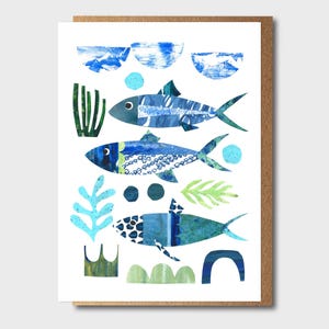Greeting Card, Fish Card, Kids Birthday Card, Greetings Card, Animal Card, Fish Birthday Card, Fish Note card, Animal Birthday Card,
