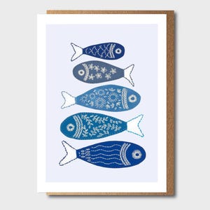 Invitation, Birthday Card, Fish, Nautical, Birthday Ideas, Gift Ideas, Greetings Card, Fish Birthday, Animal Card, Blank Cards, Stationary
