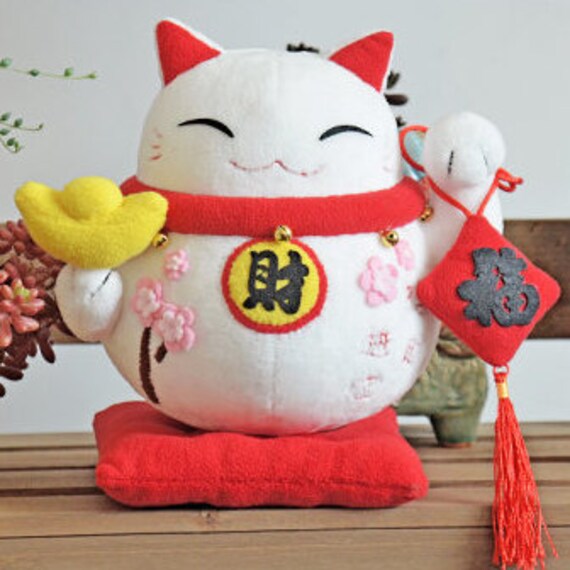 lucky cat stuffed animal