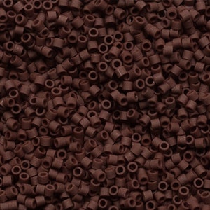 DB1910 Espresso Opaque Matte, Size 11/0 Miyuki Delica Beads, 5.2 or 50 Grams