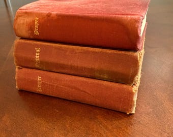 Lot of 3 Vintage Episcopal Hymnal & Common Prayer Books 1940-1959