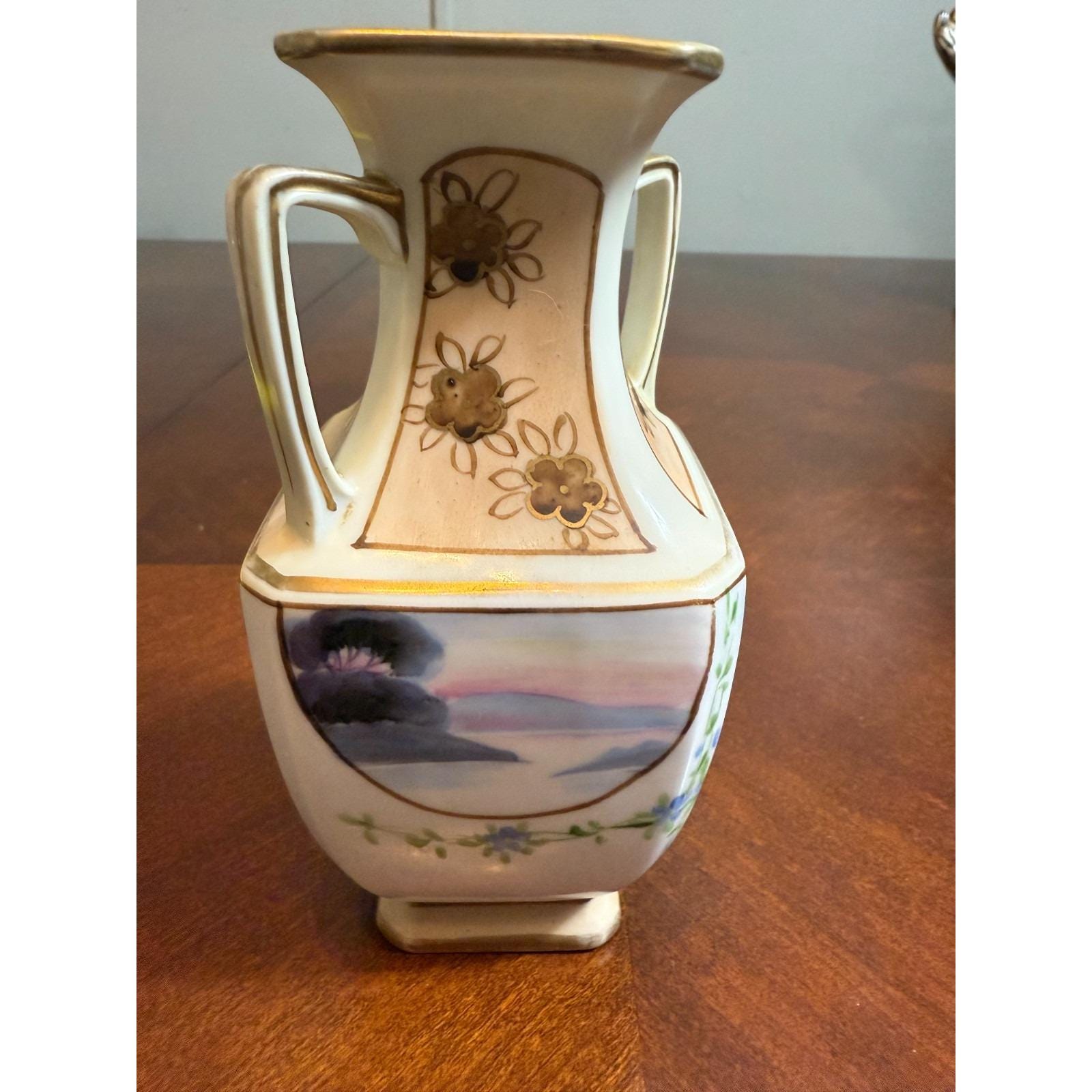 Nippon Two Handled Vase - Etsy