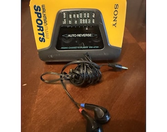 Vtg Sony Walkman Sports WM-AF59 FM/AM Radio Cassette Player Auto