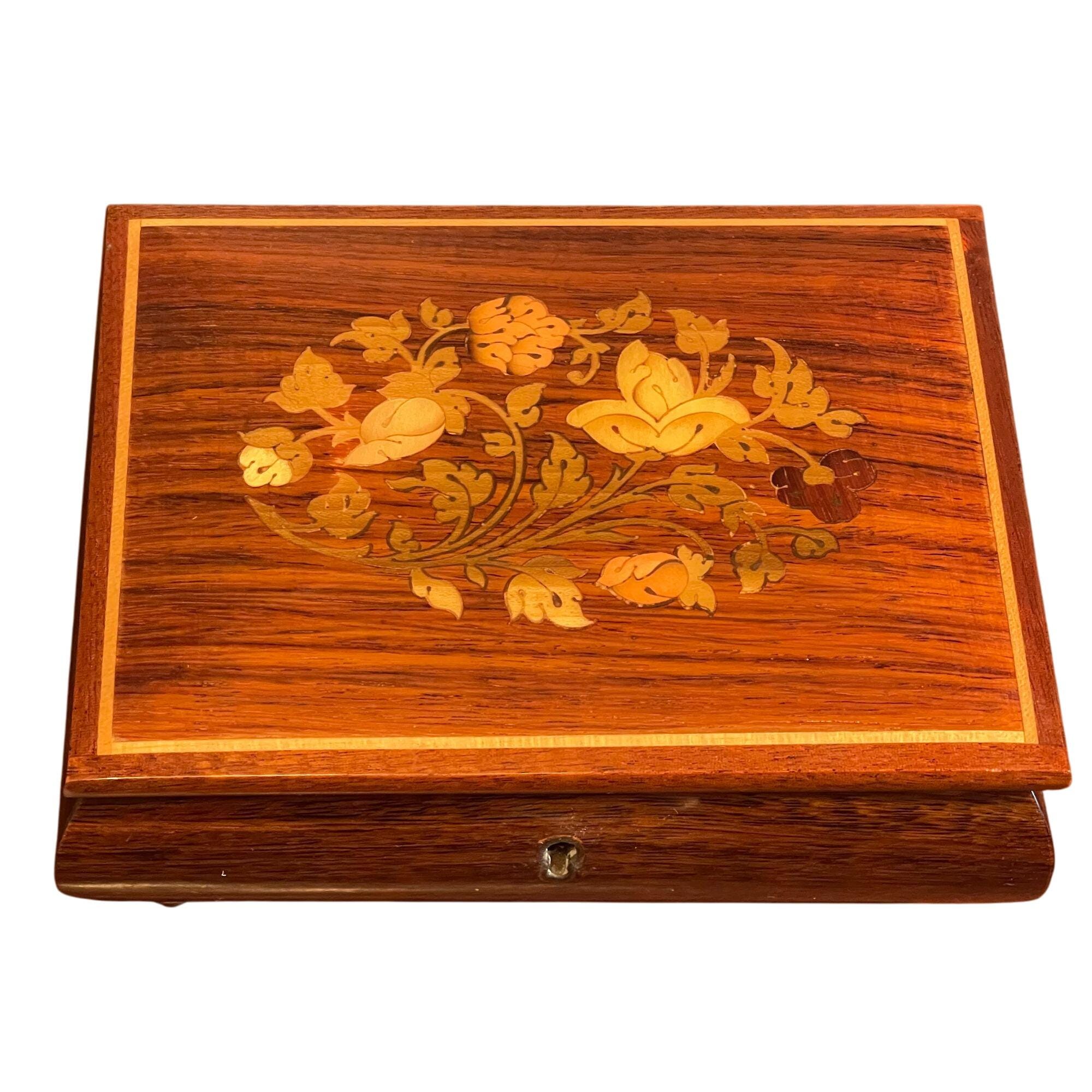 Vintage Reuge Swiss Doctor Zhivago Music Box Lara's Theme Inlay