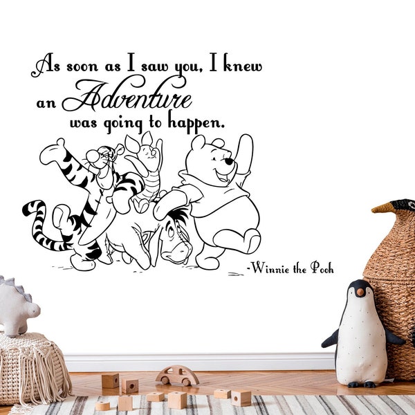 Winnie the Pooh Wall Decal Etsy