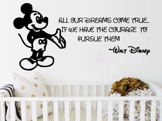 Wand Aufkleber Zitate MickeyMouse Micky Maus Aufkleber Etsy