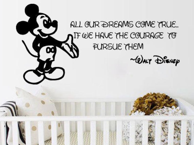 Wall Decals Quotes Mickey Mouse Mickey Mouse Decal Vinyl Etsy