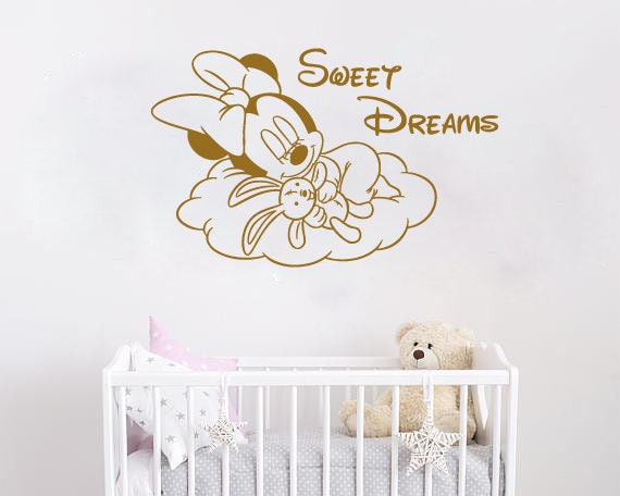 Es Wall Decal Minnie Mouse Decals Vinyl - Minnie Mouse Bedroom Wall Stickers Es Wall Decal Minnie Mouse Decals Vinyl - Minnie Mouse Bedroom Wall Stickers