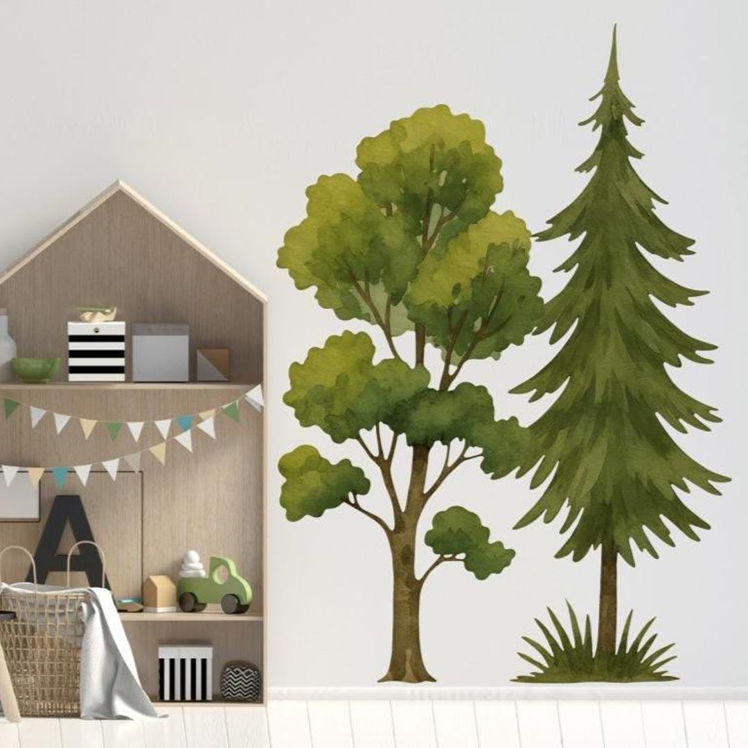 Large Tree Wall Decal for Nursery Bedroom or Living Room, Removable ...