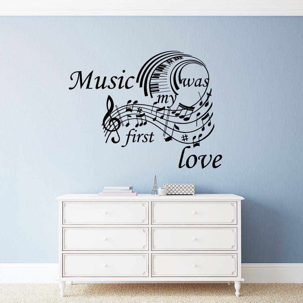 Music Vinyl Decal Music Wall Decals Treble Clef Music Etsy